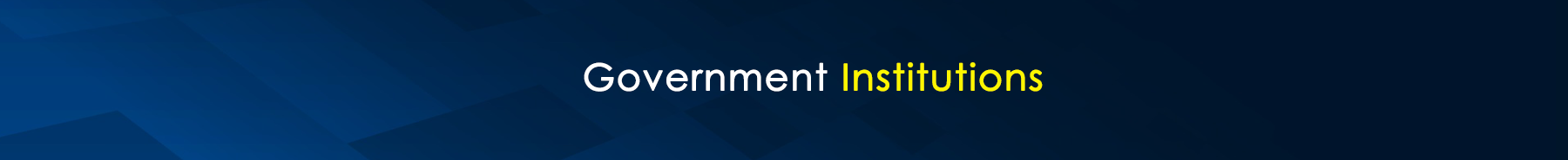 Government Institutions Banner